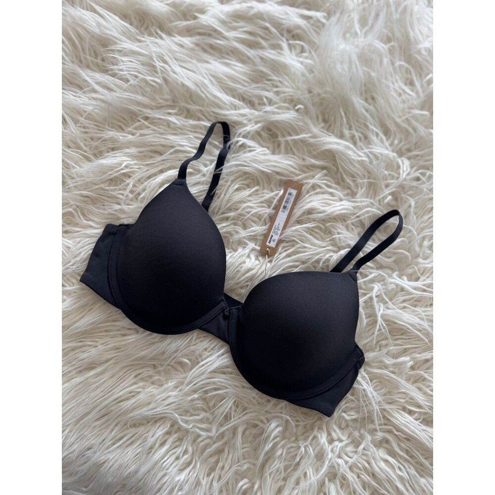 Skims Fits Everybody T-shirt Bra Onyx Size 34C - Picture 4 of 6